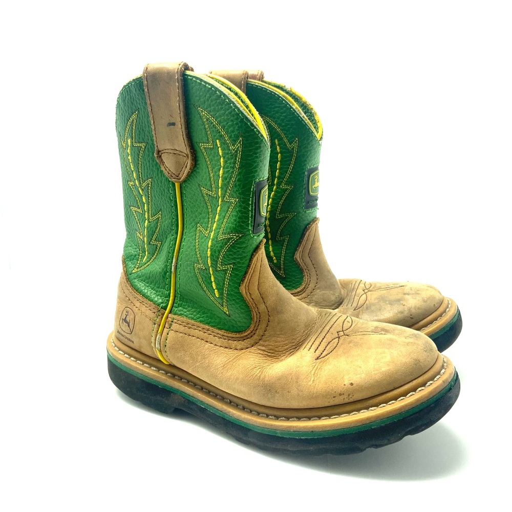 Kids John Deere Green Boots